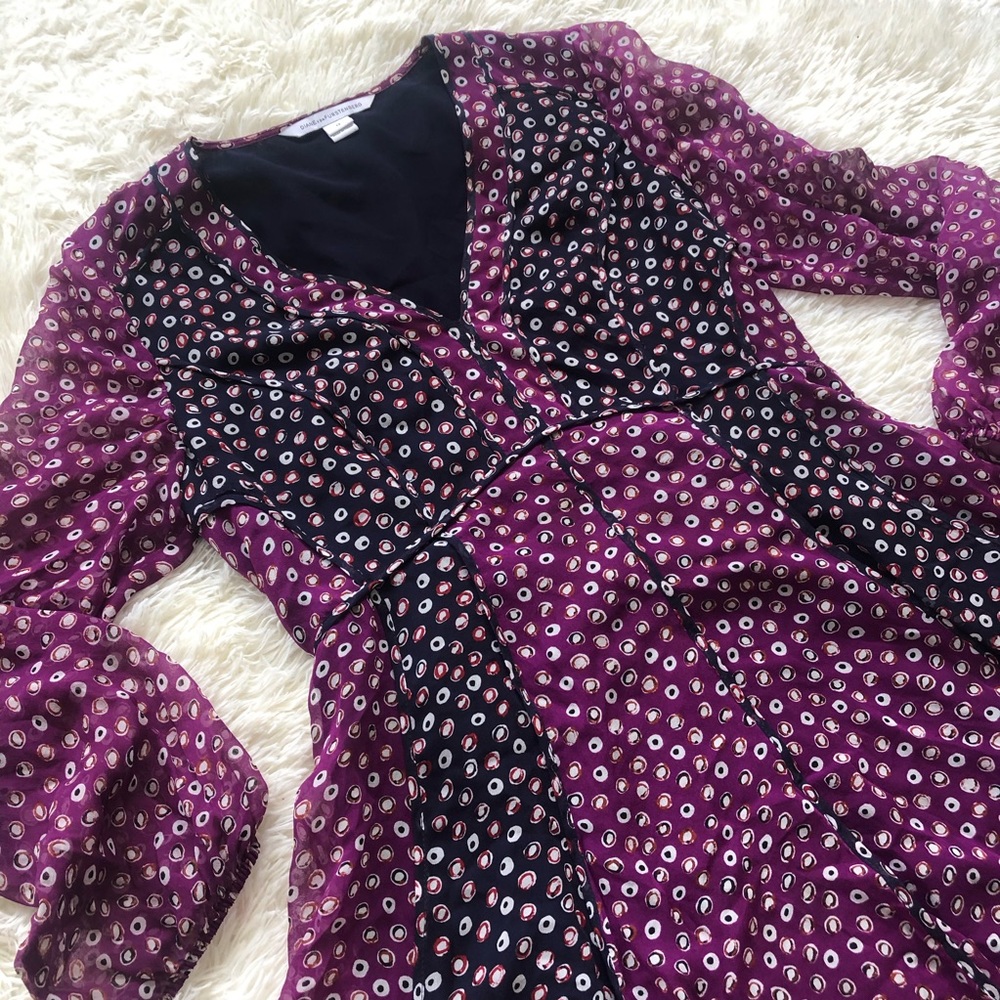 DVF A-Line Silk Dress